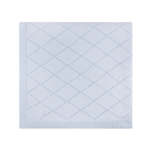 Diamond Pointelle Knit Blanket I Feltman Brothers
