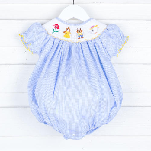 Beauty Princess Smocked Bubble