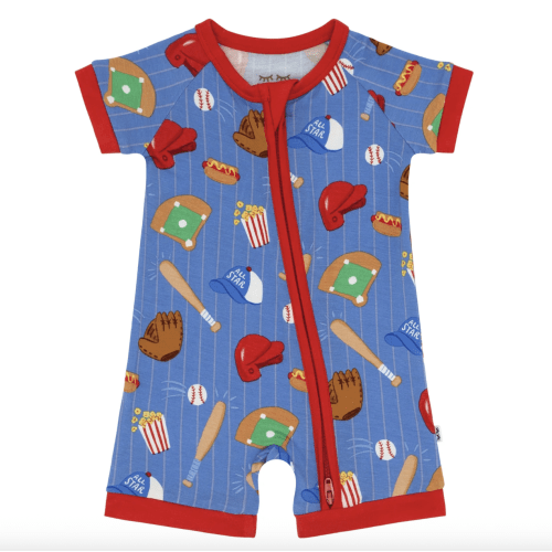Blue All Stars Shorty Zippy - Little Sleepies