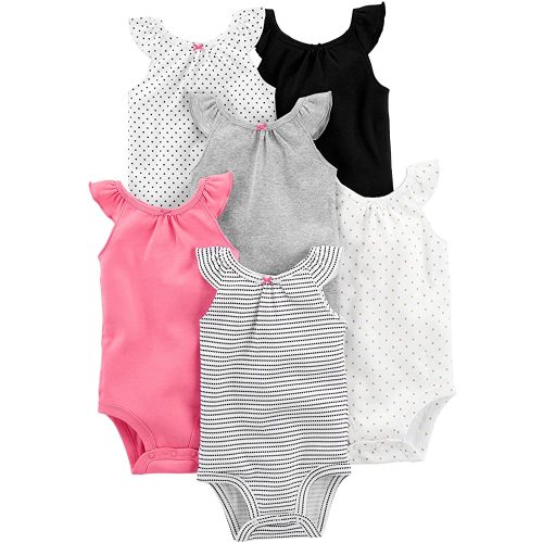 Simple Joys by Carter's baby-girls 6-pack Short-sleeve Bodysuit