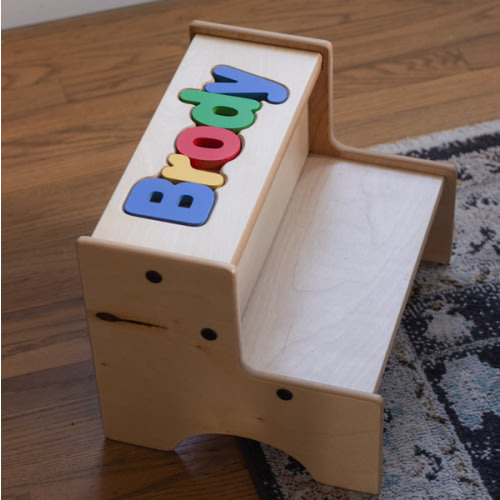 2 Step Personalized Puzzle Step Stool