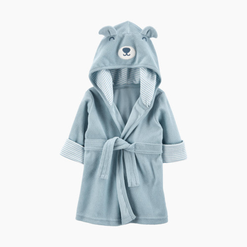 Carter's Hooded Terry Robe - Blue Bear, 0-9 M