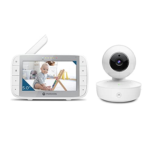 Motorola Nursery VM36XL Video Baby Monitor Camera, 1000ft Range no WiFi 2.4 GHz Wireless, 5" Screen, 2-Way Audio, Pan/Tilt/Zoom, Temp, Night Vision