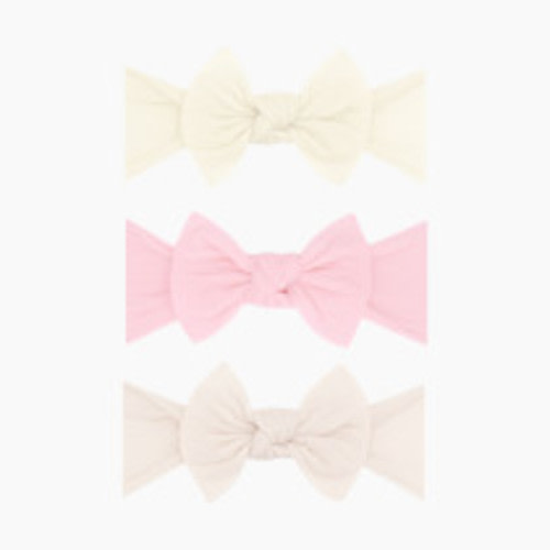 Baby Bling Itty Bitty Knot Set (3 Pack) - Ivory/Rose Quartz/Oatmeal, Os