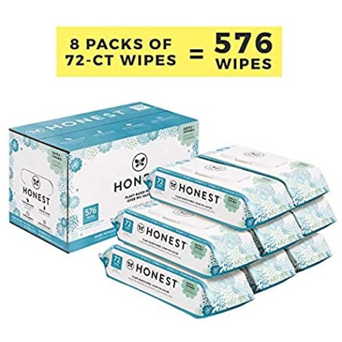 The Honest Company, Baby Wipes, Hypoallergenic Honest Wipes,576 Count - Classic