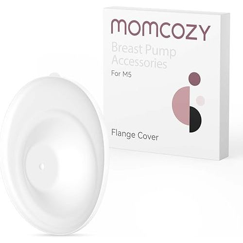 Momcozy Flange Lid Only Compatible with Momcozy M5 NOT for Others. Dust-Proof Flange Cover Original M5 Breast Pump Replacement Accessories, 1 Pack