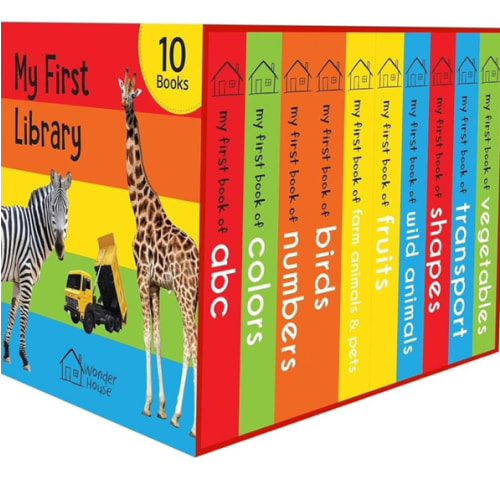 My First Library: Boxset of 10 Board Books for Kids