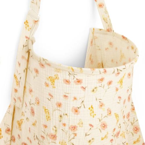 MEXXI Muslin Nursing Cover for Breastfeeding, Breathable Breastfeeding Cover for Women, Lightweight Nursing Blanket with Arch Neckline