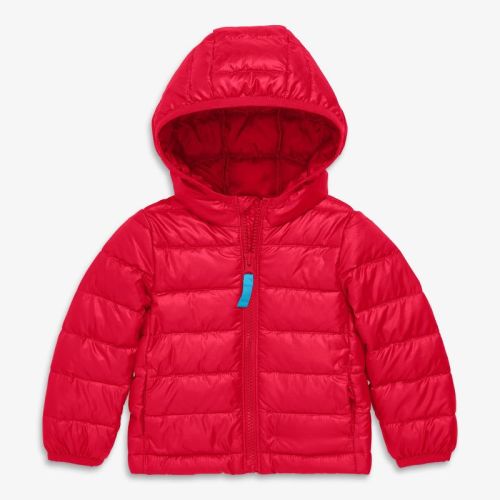 Primary Baby Lightweight Puffer Jacket in Cherry Size 6-12 Months