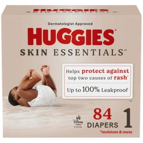 Skin Essentials Diapers - Size 1 - 84ct