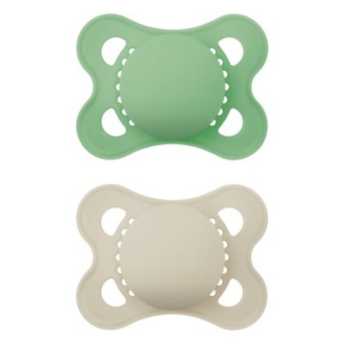 MAM Matte Original Unprinted Pacifier 0-6 Months - Unisex - 2pc