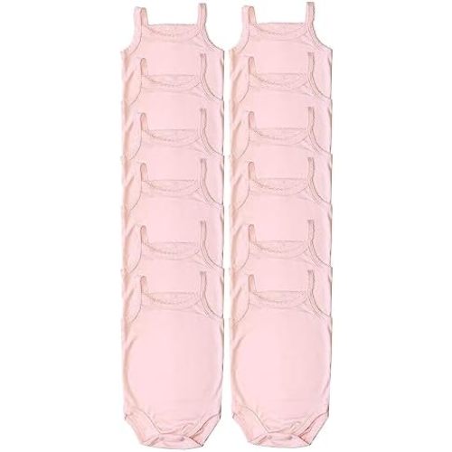 Baby Girls' Camisole Bodysuit Cotton Super Soft 4-Pack