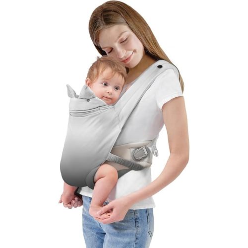 Advanced 3-in-1 Baby Carrier Newborn to Toddler ,face-in and face-Out Front and Back Carry- Ergonomic, Cozy and Lightweight Infant Carrier,Enhanced Lumbar Support