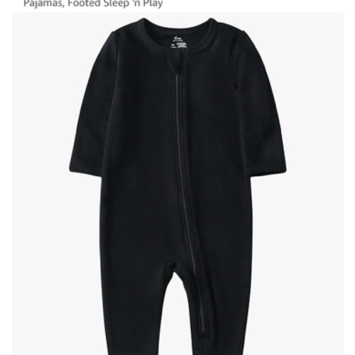 O2 BABY Baby Boys Girls Organic Cotton Zip-Front Sleeper Pajamas, Footed Sleep 'n Play