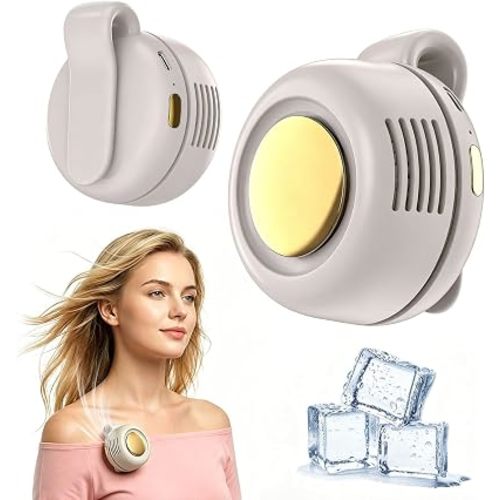 Personal Fan Clip-On, 360° Rotatable Portable Silent Mini Bladeless Fan