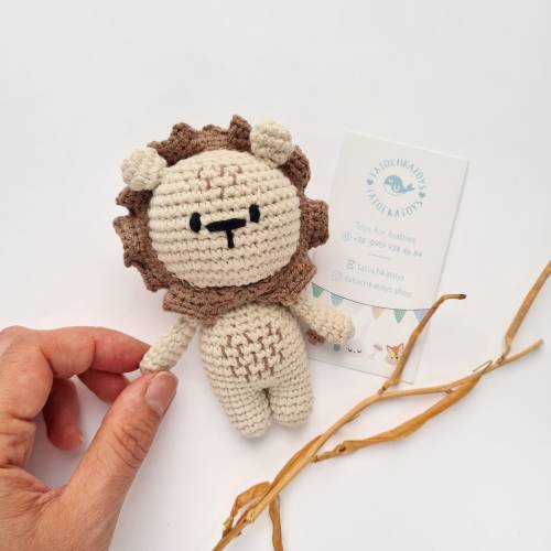Safari Stuffed Baby Toy - Crochet Lion