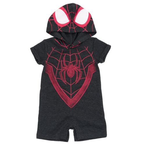 Marvel Spider-Man Miles Morales Newborn Baby Boys Romper Logo 0-3 Months