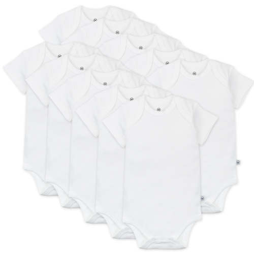 10-Pack Honestly Pure Organic Cotton Short Sleeve Bodysuits | Honest Baby Clothing
