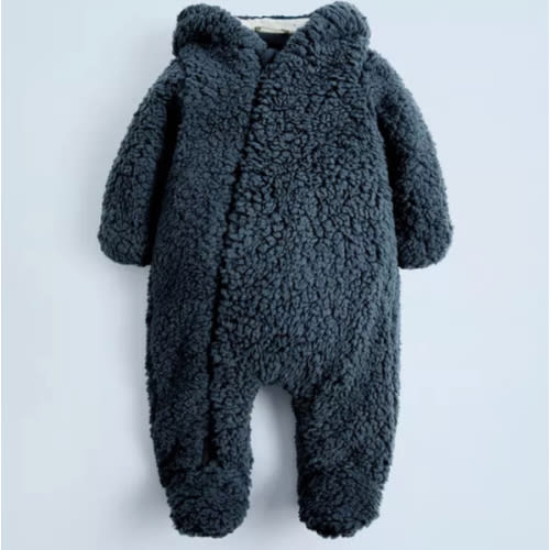 FAUX SHEARLING BODYSUIT - Petrol blue | ZARA United States