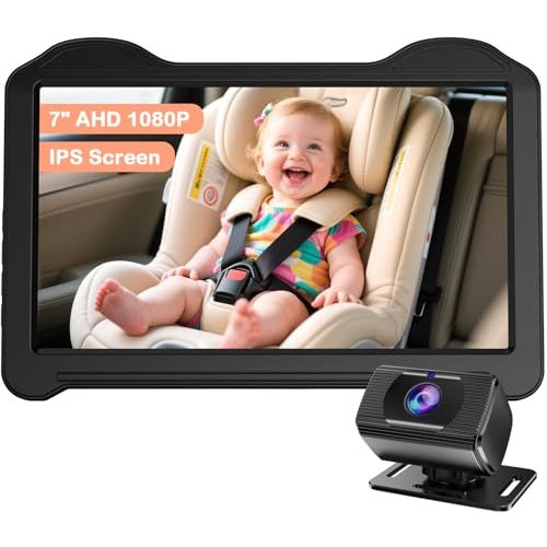 7-Inch Car Baby Camera for Seat: 1080P HD Rear Facing Camera for Backseat, Easy Setup, Anti-Glare Screen, USB-Powered for Monitoring Infant by Fodkh
