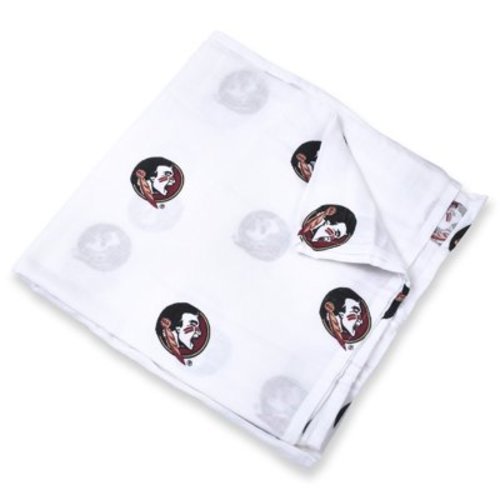 Infant White Florida State Seminoles 47'' x 47'' Muslin Swaddle Blanket