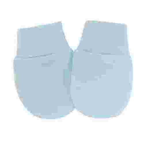 Tiqkatyck Work Gloves Newborn Baby Mittens Infant Toddler Gloves No Scratch Mittens Unisex Cotton Gloves for 0-6 Months Baby Boys Girls Winter Gloves Sky Blue