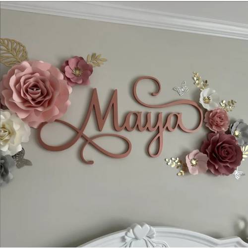 Custom Name Sign, 12" to 55" Wide, Nursery Name Sign, Wooden Name Sign, Baby Name Sign, Nursery name Sign, Wood Name Sign, Custom Name Sign