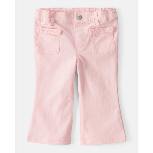 Baby Girl Cotton Flare Pants - Pink - OshKosh | Carter's