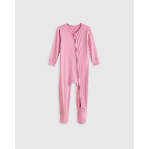 Bamboo Footie Pajama - Baby in Gentle Pink