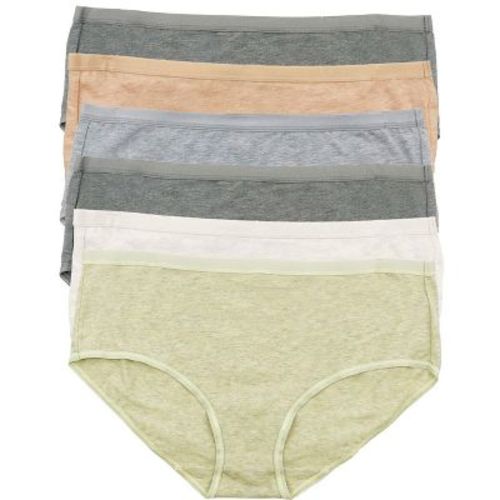 Felina | Organic Cotton Hipster Panties | 6-Pack (Birchwood, Small)