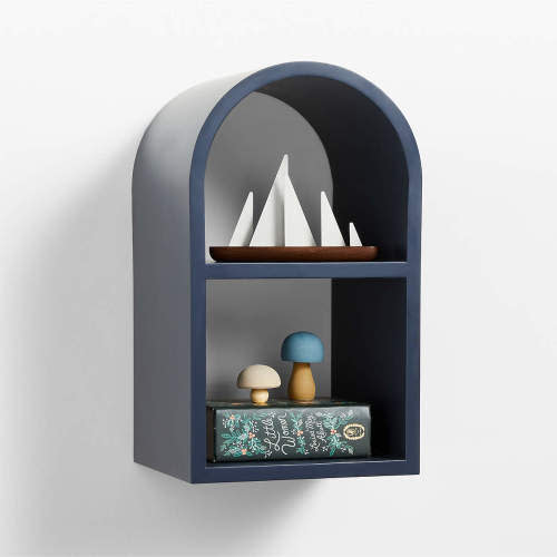 Mallory Kids Small White Wall Shelf