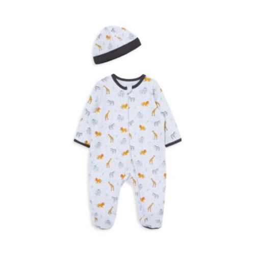 Boy's Jungle Pals Footie & Hat Set - Baby in Newborn