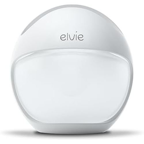 Elvie Curve - Manual Wearable Breast Pump - Hands-Free, Kick-Proof, Portable Silicone Pump That Can Be Worn in-Bra for Gentle, Natural Milk Expression - Breast Feeding Essentials