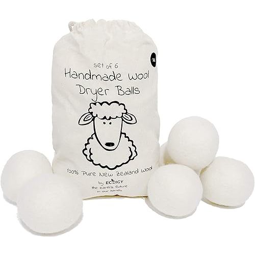 Organic Wool Dryer Balls 6-Pack