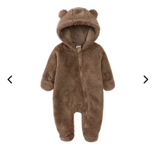 Warm Bear Hood Baby Overall Snowsuit