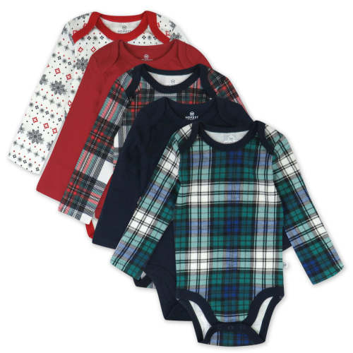 5-Pack Organic Cotton Long Sleeve Bodysuits | Honest Baby Clothing