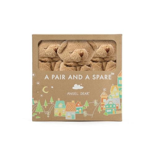 Angel Dear Three of A Kind Blankie, Brown Bear