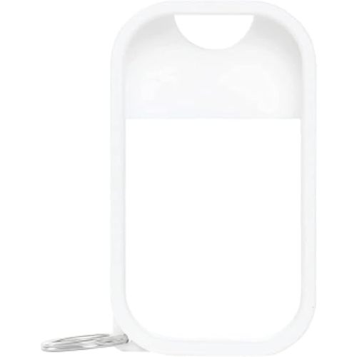 Touchland Mist Case for Power Mist and Glow Mist (1FL OZ), Protective and Stylish Hand Sanitizer Spray Accessory, Silicone Case with Keyring, Icy White