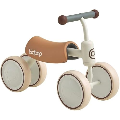 kidpop Big BEE Baby Balance Bike for 1 Year Old Toddler Kids Ride On Toys First Birthday Gift Toddler First Bike (White)