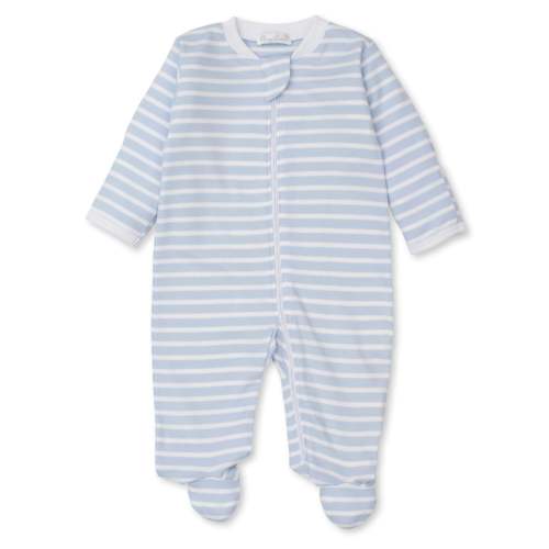 Team Stripes Blue Zip Footie