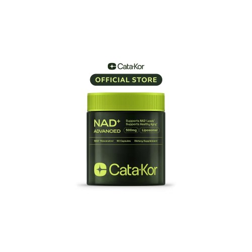 Cata-Kor NAD Advanced 500mg – NAD+ Supplement for Skin Aging, Energy & Focus – 60 Count