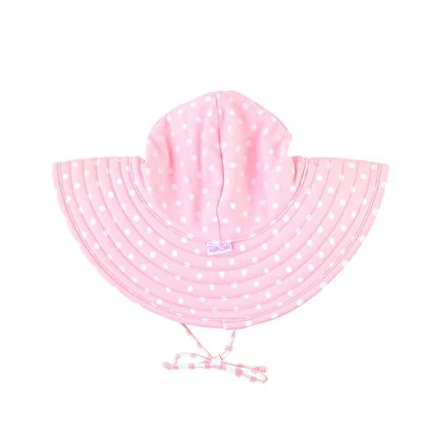 RuffleButts® Baby/Toddler Girls UPF 50+ Sun Protective Wide Brim Swimwear Sun Hat