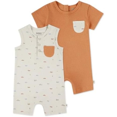Huggies unisex-baby Multi-pack Short Sleeve Romper