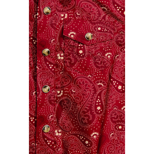 Wrangler Infant Boy's Crimson Sand Paisley Print Onesie