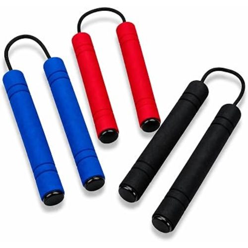 ArtCreativity Foam Toy Nunchucks for Kids in Assorted Colors (Set of 3) Training Nunchucks Toys with Soft Handles, Best Gift for Boys and Girls