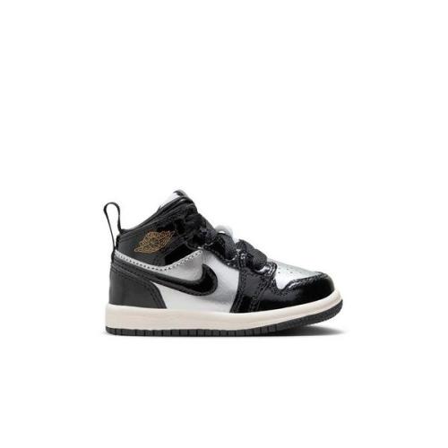 Jordan 1 Mid SE Toddler Boys' "Black/Metallic Gold/Metallic Silver" Shoe