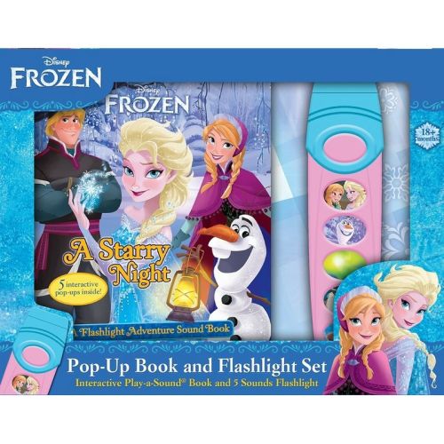 Disney Frozen: Pop-Up Book and 5-Sound Flashlight Set - by Pi Kids (Mixed Media Product)