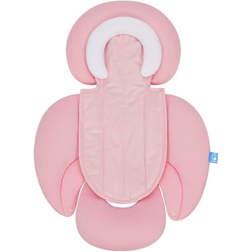 COOLBEBE New 2-in-1 Babybody Supports for Baby Newborn Infants - Extra Soft Stroller Cushion Pads Car Seat Insert, Perfect for Carseats, Strollers, Swings, Pink