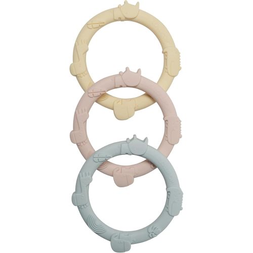 Loulou Lollipop Wild Teething Ring Set (Pastel)