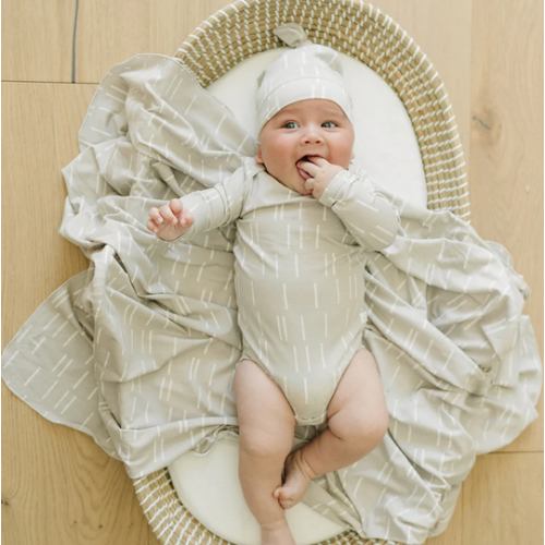 TENCEL™ Stretch Knit Blanket - Grey Dash – LOULOU LOLLIPOP US